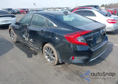 2019 Honda Civic Ex from USA, damaged, VIN JHMFC1F37KX007187